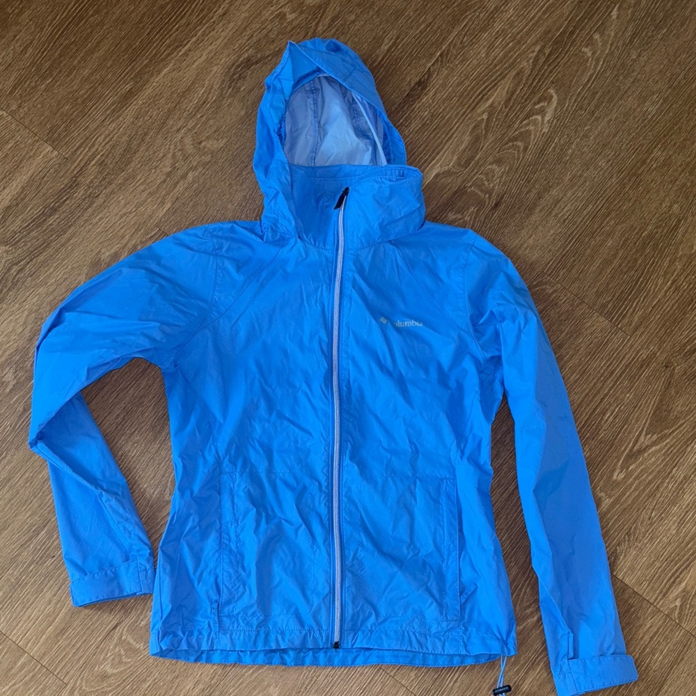 Women's Blue Columbia windbreaker Jacket
